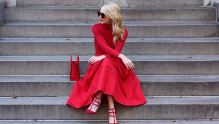 Какие туфли подойдут к красному платью?