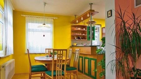 Желтые стены на кухне: особенности и креативные варианты