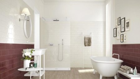 Глянцевая плитка для ванной комнаты: разновидности, варианты дизайна и советы по выбору