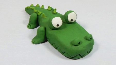 Лепим крокодила из пластилина