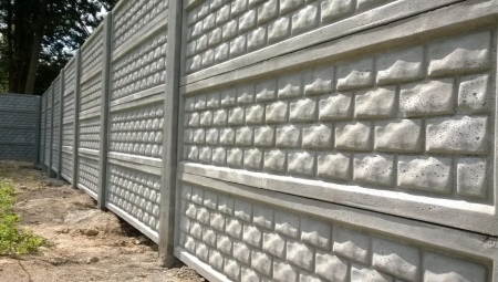 Секционные бетонные заборы