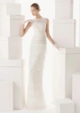 Свадебное платье от Роза Клара 2014 прямое закрытое
