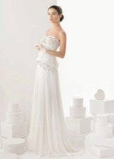 Свадебное платье от Роза Клара 2014 прямое с вышивкой