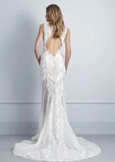 Свадебное платье элегантное с вырезом на спине