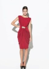 Красное вечернее платье для нового года
