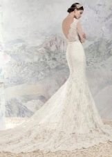 Свадебное платье русалка из кружева