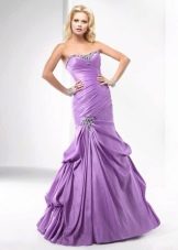 Фиолетовое вечернее платье