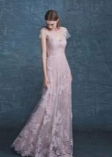 Свадебное розовое платье