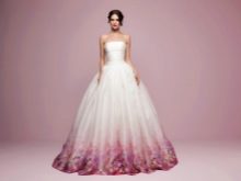 Цветное модное пышное свадебное платье
