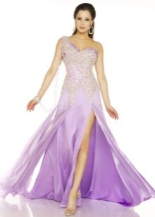 Нежно-фиолетовое платье