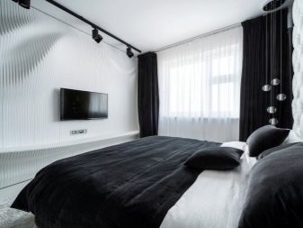 Черно-белая спальня (76 фото): дизайн интерьера в черно-белых тонах для подростка