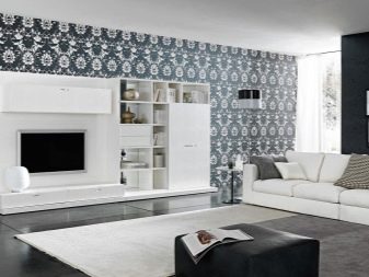 Черно-белая гостиная: особенности дизайна, реальные примеры в интерьере