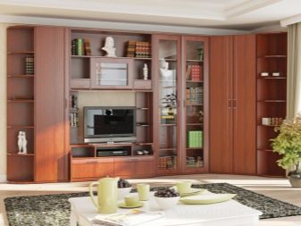 Угловая мебель для гостиной (35 фото): мягкие полукруглые модели с угловым шкафом для зала в современном стиле