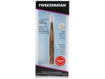 Пинцет для бровей tweezerman pink perfection slant tweezer