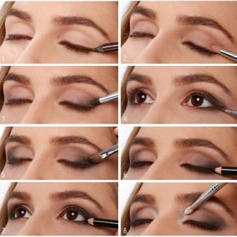 Как наносить макияж на опущенные уголки глаз