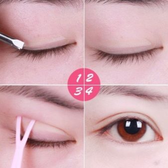 Макияж для увеличения глаз азиатские глаза