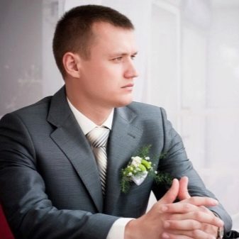 Прическа из коротких волос на свадьбу мужчине