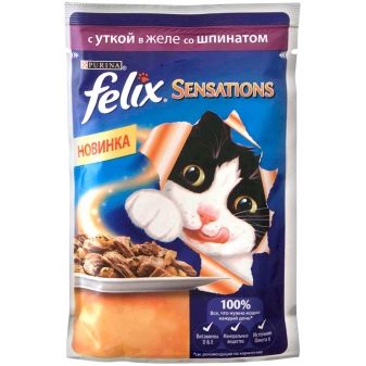 Хороший корм из пакетиков для кошки