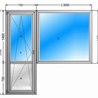 Какими могут быть размеры балконных окон?