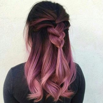 Чем можно покрасить концы волос в розовый