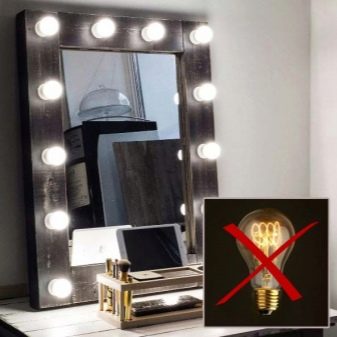 Лампочки на зеркало для макияжа