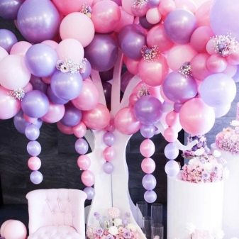 Как украсить комнату на день рождения ребенка 1 год шариками