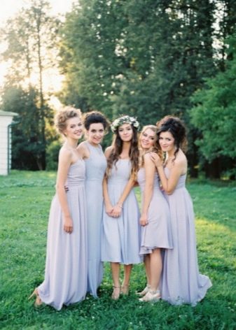 Прическа и макияж подружки на свадьбе