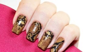 Дизайн ногтей с эффектом змеиной кожи – дерзко, но красиво!
