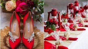 Рекомендации по оформлению свадеб в красном цвете
