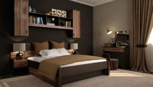 Спальня с темной мебелью: особенности и варианты дизайна
