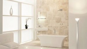 Бежевая плитка для ванной комнаты: особенности и варианты дизайна