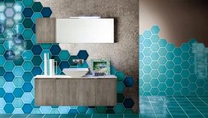 Плитка «соты» в ванной: особенности и варианты дизайна