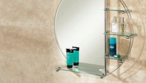 Зеркало с полкой в ванную комнату: разновидности, рекомендации по выбору