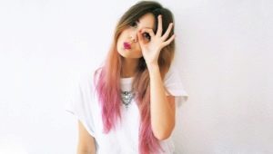 Розовые кончики волос: варианты и особенности покраски