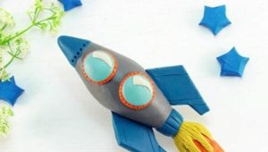Как сделать ракету из пластилина?