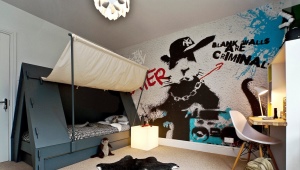 Обои «граффити» в комнату подростка