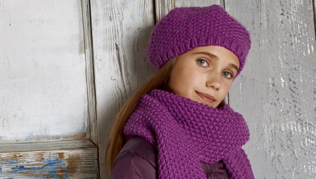Вязаный шарф для девочки