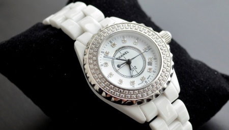 Женские часы с керамическим браслетом