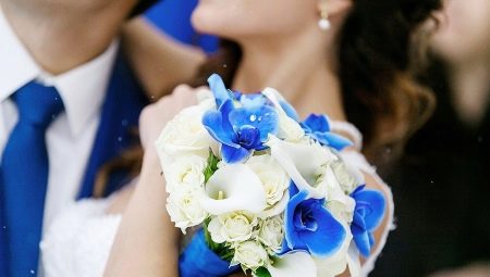 Бело-синий букет невесты: тонкости оформления и выбора