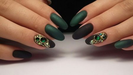 дизайн ногтей зеленого цвета