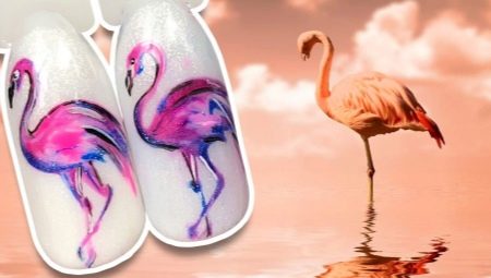 Как сделать стильный маникюр с фламинго?
