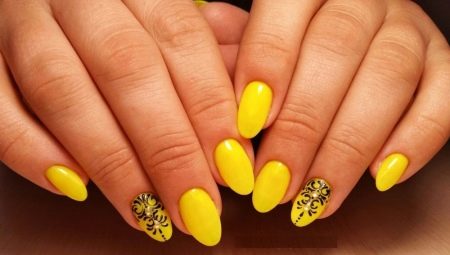 лимонные ногти фото дизайн