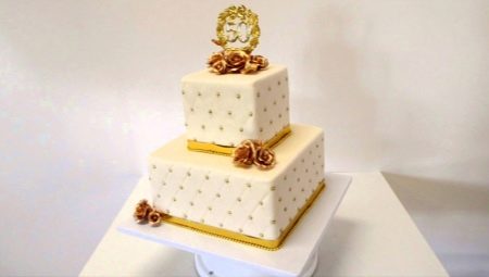 Оригинальные торты на золотую свадьбу
