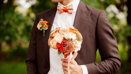 Осенний букет невесты: идеи оформления и тонкости выбора