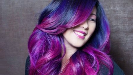 Фиолетовое омбре: идеи для разной длины и цвета волос