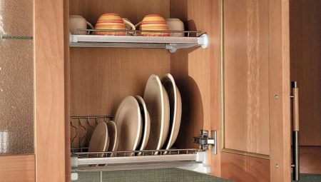 Размеры сушилок для посуды в шкаф
