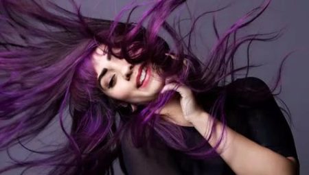 Фиолетовые волосы: варианты комбинирования тонов и советы по нанесению краски