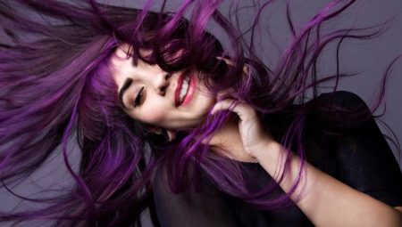 Фиолетовые пряди на темных волосах: выбор оттенка и тонкости окрашивания