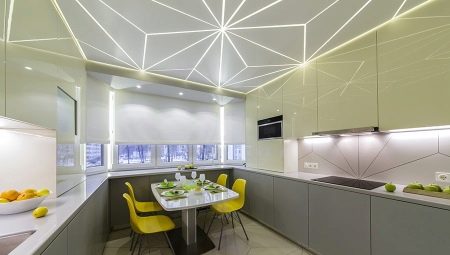 Натяжной потолок на кухне: разновидности, советы по выбору и интересные идеи