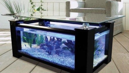 Стол-аквариум: идеи украшения интерьера